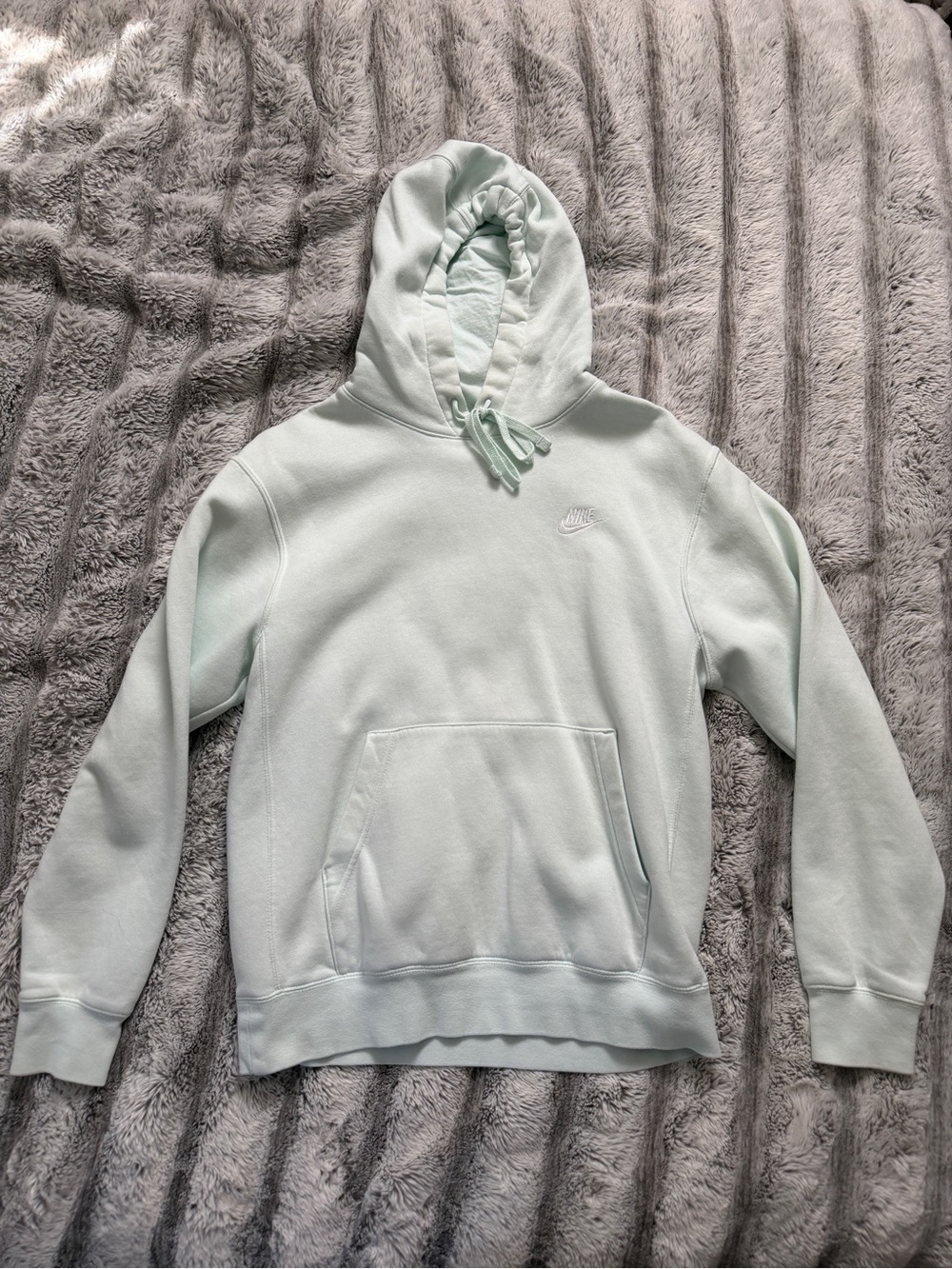 Nike Men's Mint Green Hoodie